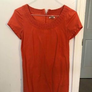 J Crew Orange Shift Dress